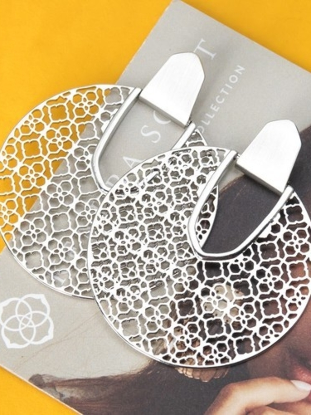 Kendra Scott Diane Earrings in Silver Filigree